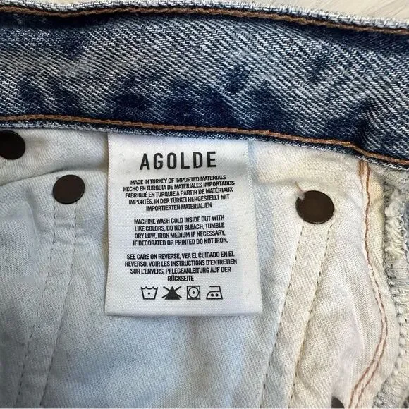 AGOLDE Riley High Rise Straight Crop Jeans - Picture 7 of 7